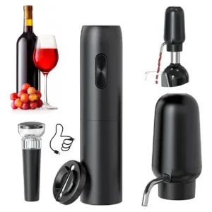 ABRIDOR DE VINO C/ BOMBA 4PC OM-W02